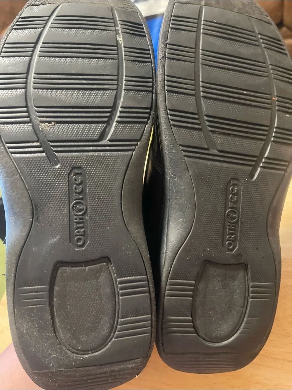 Orthofeet 422 Baton Rouge Brown Black Diabetic Men's Leather Shoes Size 10 D